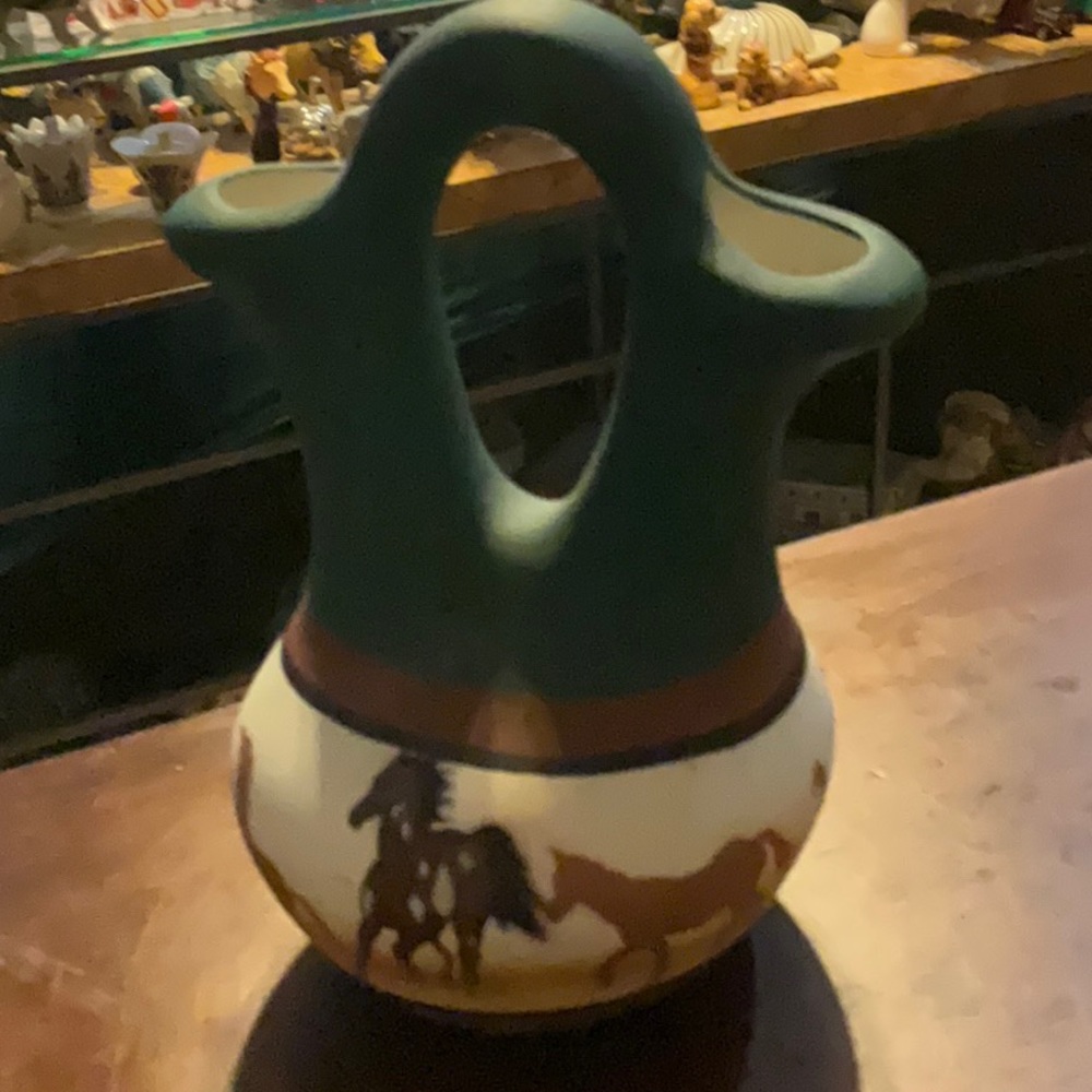 Vintage RWA Southwestern Horse Vase